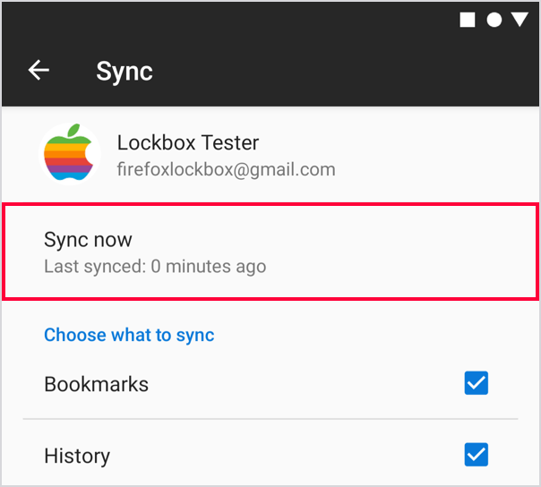 Manual Sync on Android