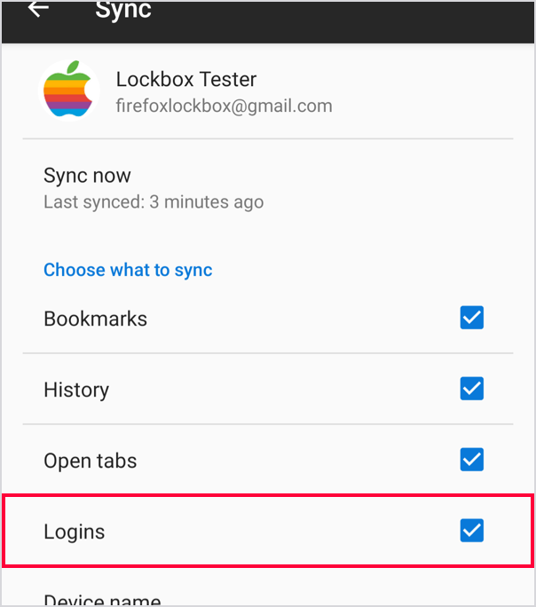 Enable Sync on Android